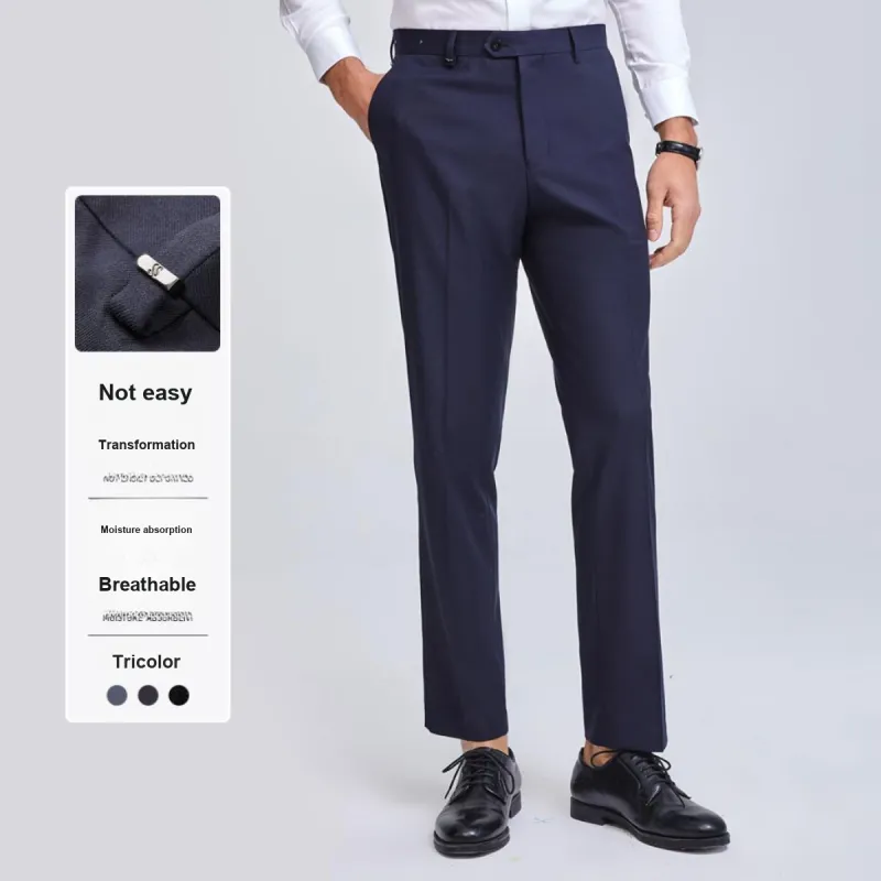 SHANSHAN Suit Trouser Men Navy Blue-2