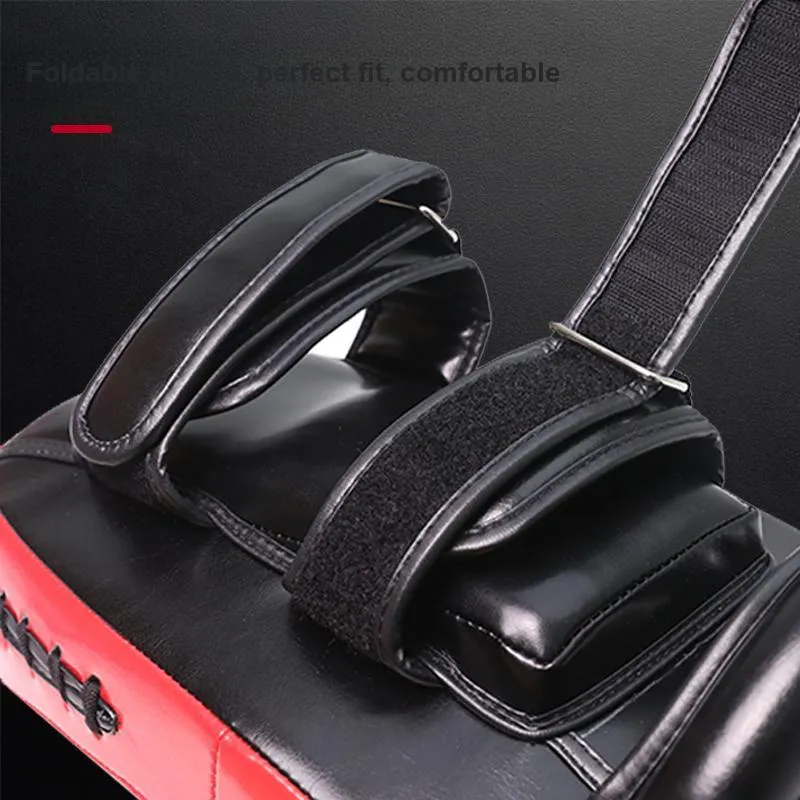 PROIRON Boxing Protective Gears Synthetic Leather Unisex Black Red-3