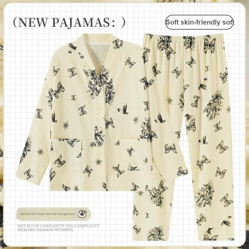 OUSHIBO Pajama Set Women's Image Color-1
