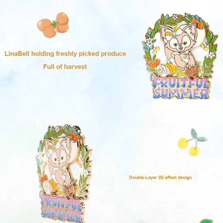 Disney Shanghai Disney 2024 Summer Daffy Linna Belle Badges-2