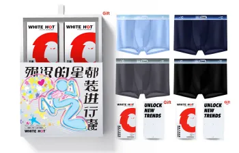 WHITE HOT Underpants Men's Premium Gift Box Set