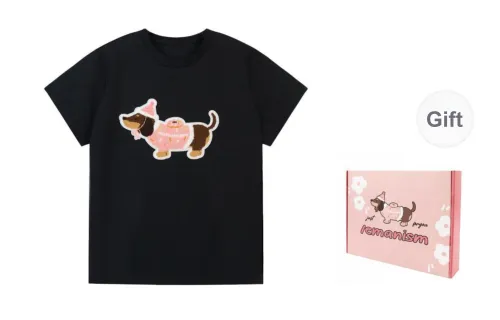LEMANISM Drop Shoulder Sleeve T Shirt Women's