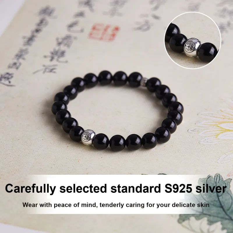 JITAIXIANG Obsidian Bracelets Unisex-4