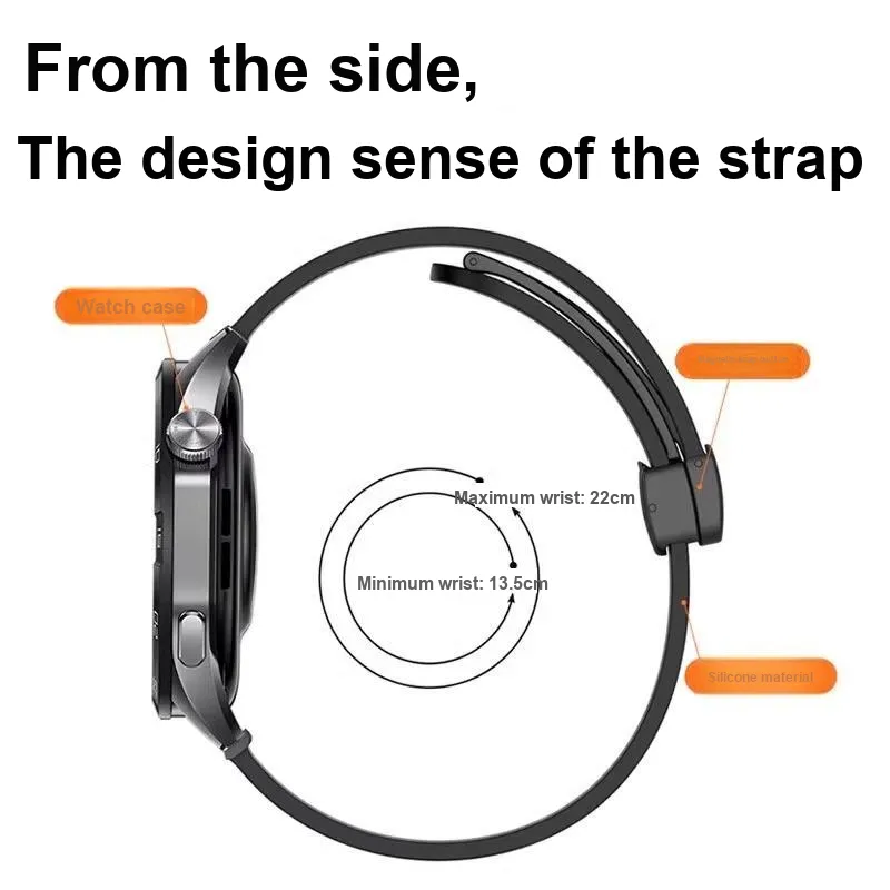 Mr. Strap Watch Band Huawei Compatibility Silicone Material-3