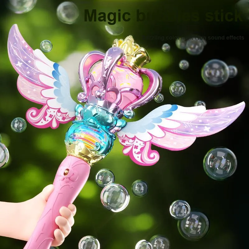 Yimi Fully Automatic Rotating Magic Wand Bubble Machines-2