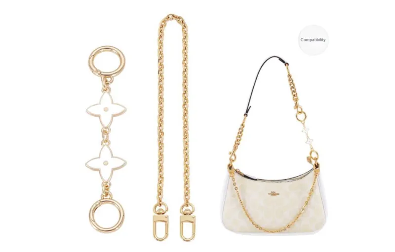 GUYI Metal Bag Accessory Bag Strap Women's Gold Tone-12