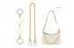 White Four-Leaf Clover+Decorative Chain 40cm