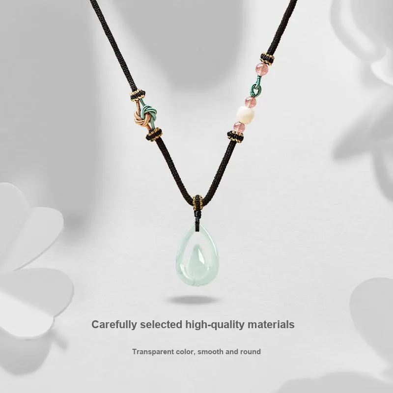 JUICY GRAPE African Emerald Necklaces Unisex-2