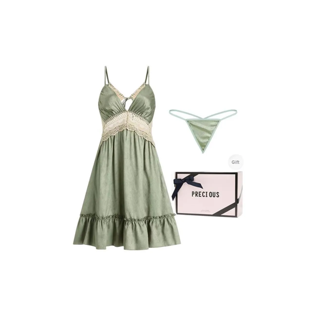 OEING Nightgown Women's Pea Green