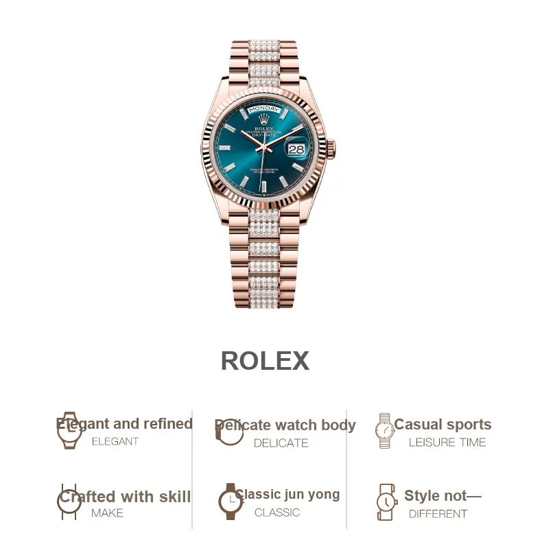 ROLEX Women's Week type Calendar Watch-3