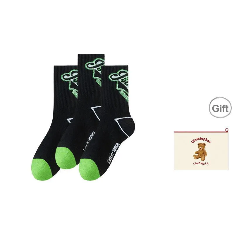 Caramella Mid-Calf Socks Men's Shopping Bag Combo Set-11