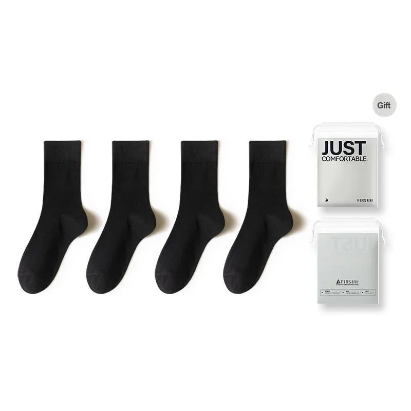 FIRS Mid Calf Socks Women's Shopping Bag 4 Pack-25