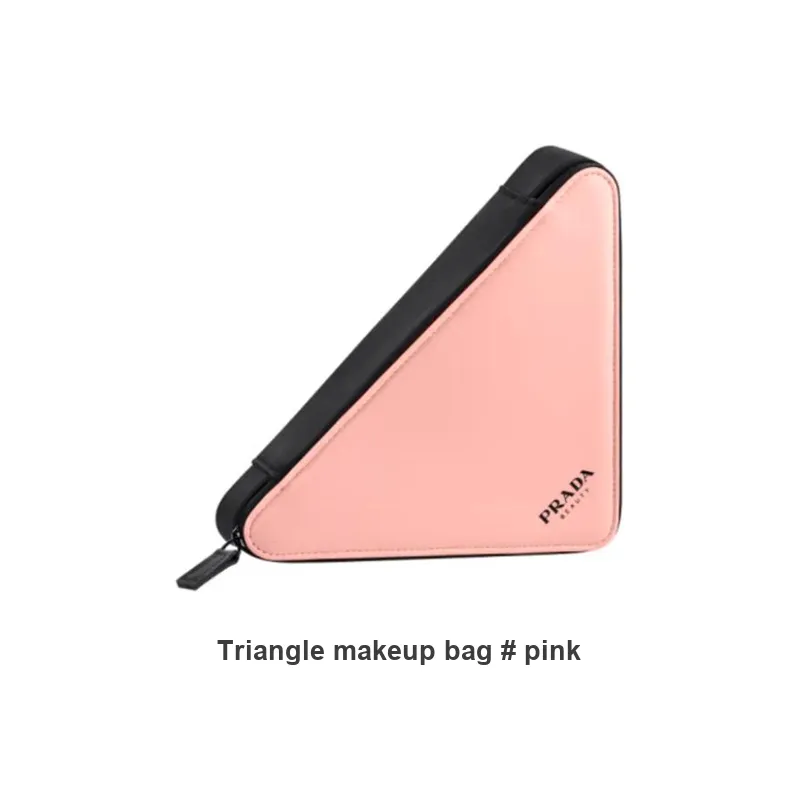 PRADA Triangle Makeup Bag With Tools Portable Storage-2