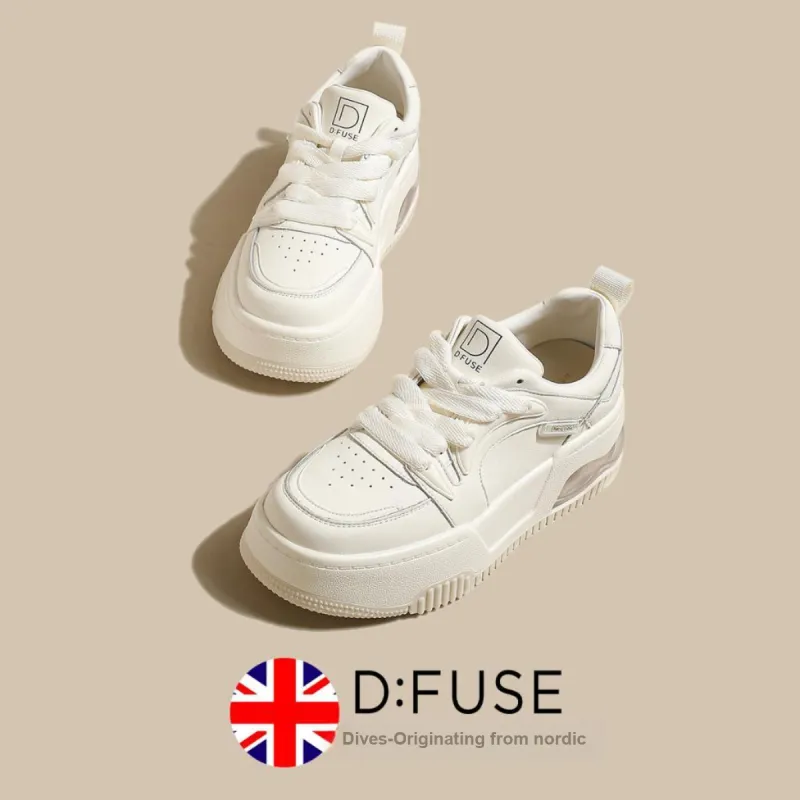 D FUSE SCANDINAVIA Puffy Shoes Warm Lightweight Height Increasing Low Top Skateboard Shoes Women's-2