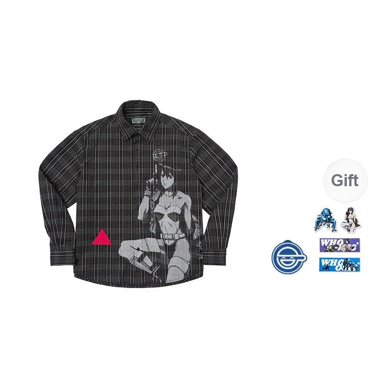 WHOOSIS X Ghost In The Shell, Collaboration Shirt Unisex Black-0