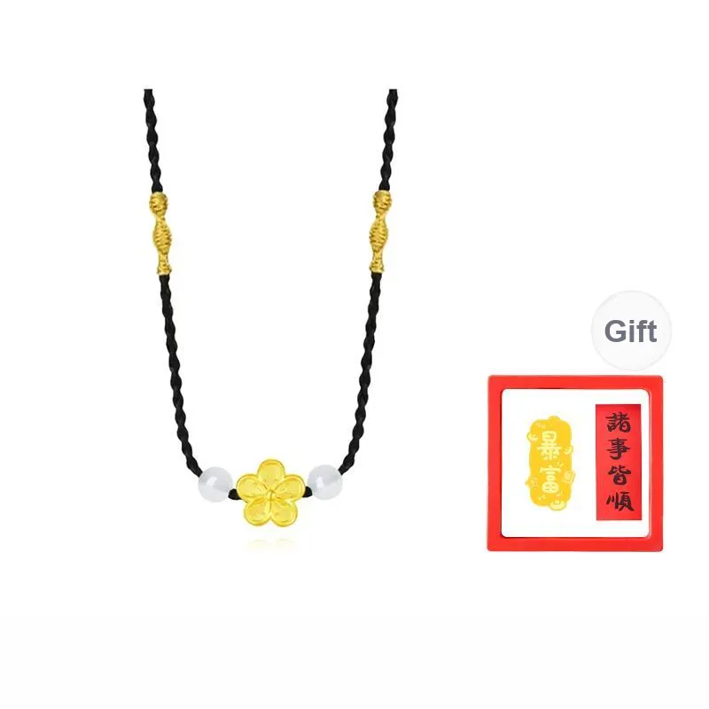 Chongqing Gold Store S999 Fine Silver Necklaces Unisex-5