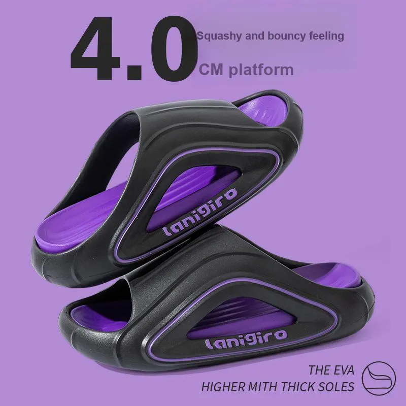 Foot Recreation Men's Sports EVASlip Resistant Soft Sole Squashy And Bouncy Feeling Indoor Home Bathing Slippers-19