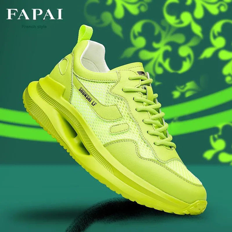 FAPAI Low Top Casual Shoes Men's Green-2