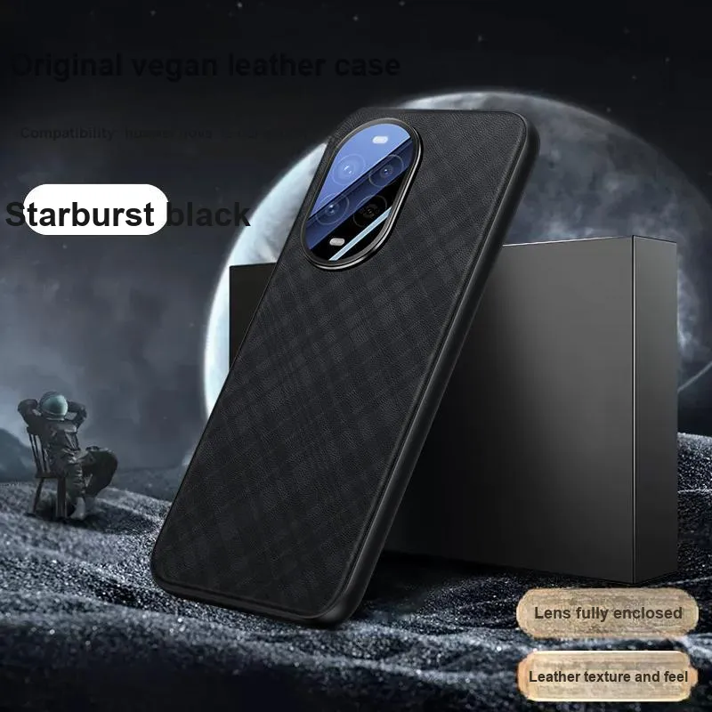 ZHUOJI Vegan Leather Case Material Premium Minimalist Style Phone Cases Compatible With Huawei Nova 13/nova 13 Pro-7