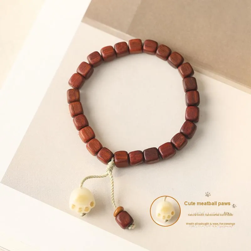 FANGYUANXIAOFU Pterocarpus Bracelets Unisex-3