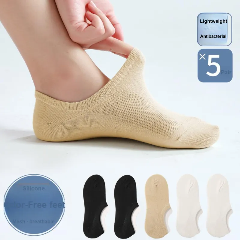 LoveEsteem No Show Socks Women's 5 Pack-5