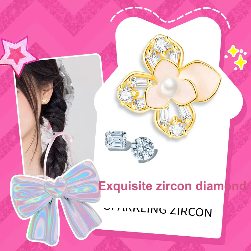 Barbie Copper Alloy Stud Earrings Women's-4