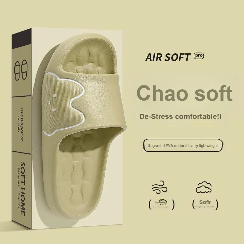 Foot Recreation Men And Women's Slippers Summer Home Indoor Bathing Slip Resistant Slippers-7