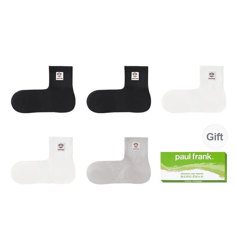 PAUL FRANK Mid Calf Socks Men's Box 5 Pack-24