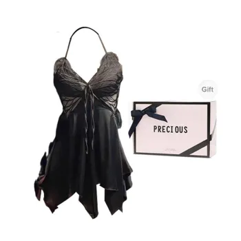 OEING Nightgown Women's Gift Box Set Black Skirt