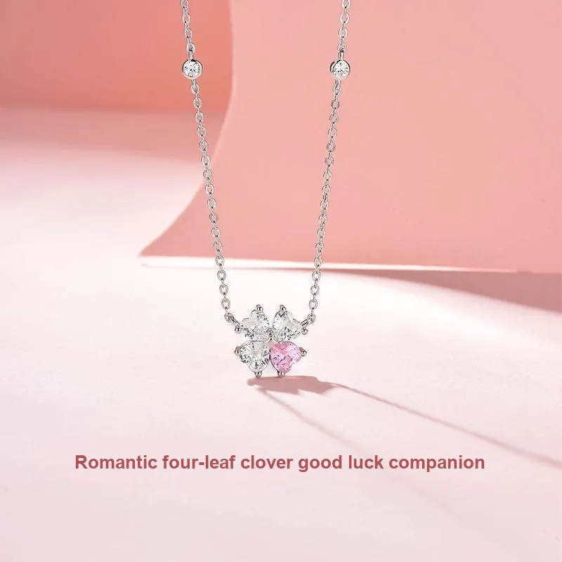 KADER S925 Silver With Full Zircon Necklaces Women's Two Tone Box-1