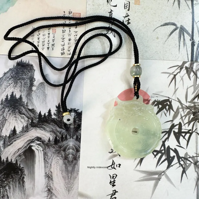 Tang Zhi Serpentine Jade Necklaces Unisex-3