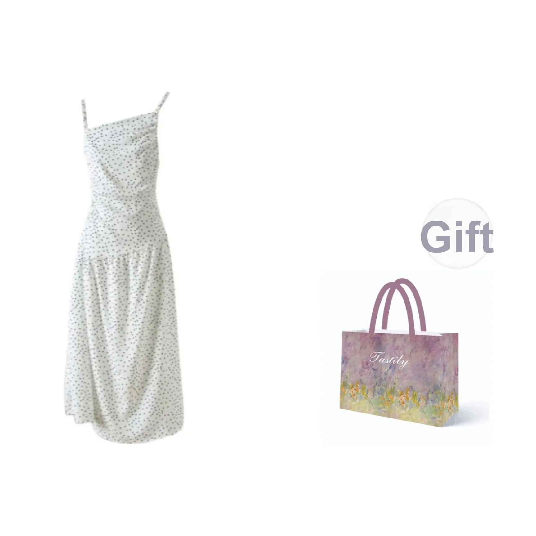 TASTILY Юбка-платье Женское Белое