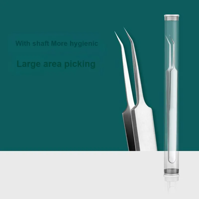 JINGLINGLONG Ultra-Fine Cell Clamp Pimple Picker Tweezers Acne Extraction Tool For Beauty Salons-1