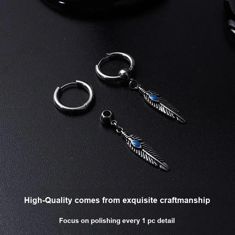 MAGICPOLE Titanium Steel Earrings Unisex-6