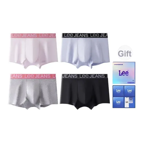 Lee совместный бренд модель Classic 101 Боксер-брюки Мужские 4 упаковки