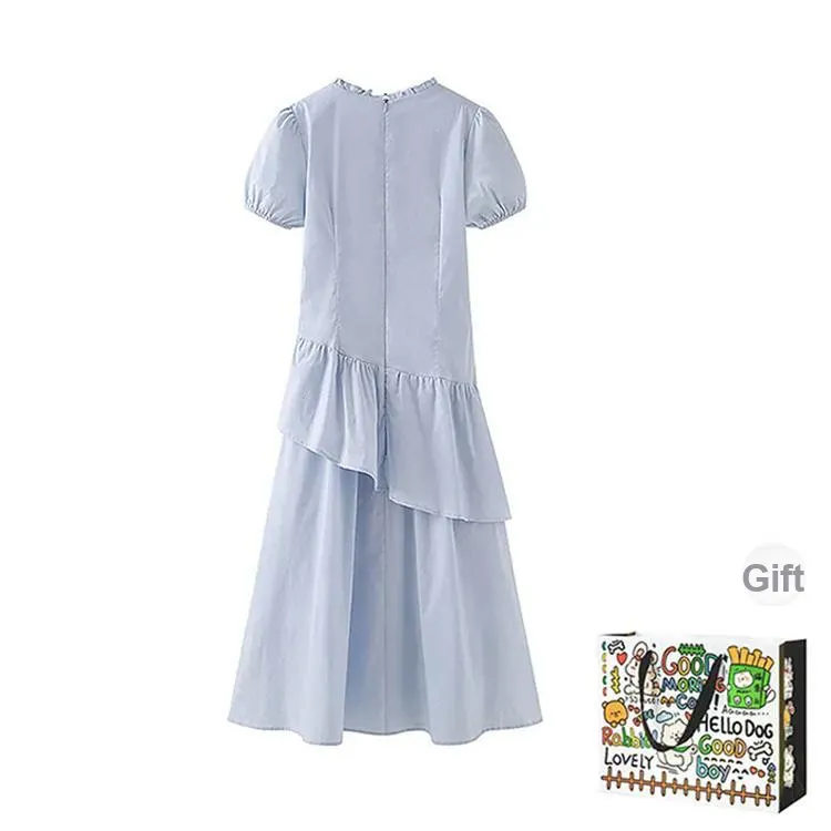 OURUOKE Short Sleeved Dress Women's-1