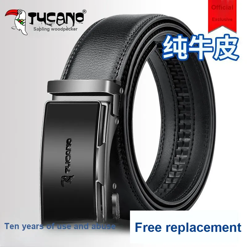 TUCANO Cow Split Leather Belts Men's 3.5cm-1