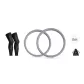 [Gray Knee Support Belt+Urban Techwear Leg Protection]2 Pack