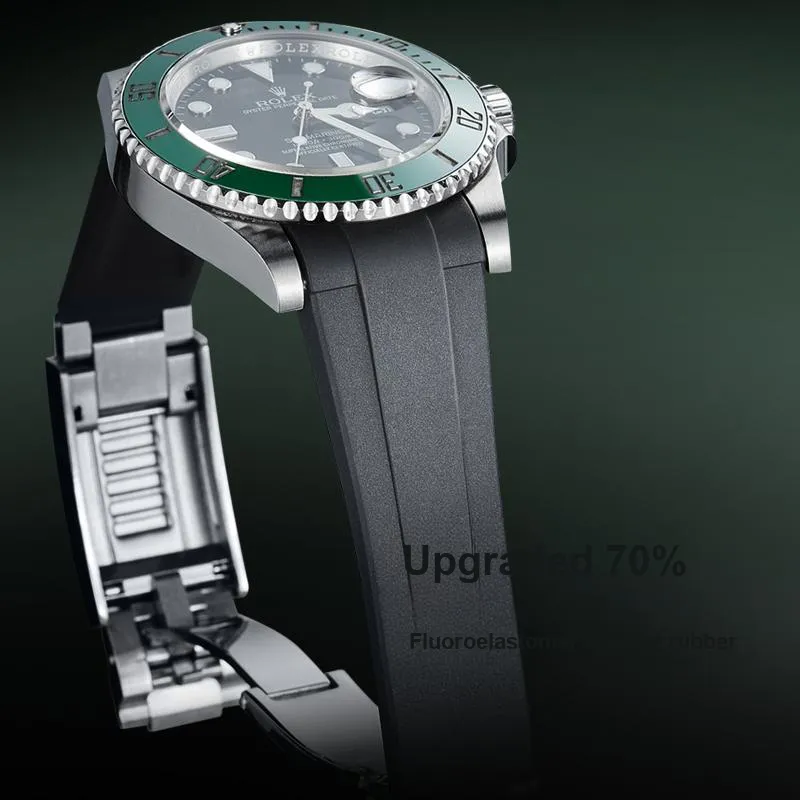 IStrap Rolex Compatibility Watch Band 20mm Rubber Material-13