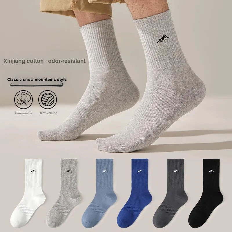 Yalu Mid Calf Socks Men's 5 Pack-12