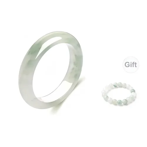 Pear cloud twilight snow Jade Bangles Women's