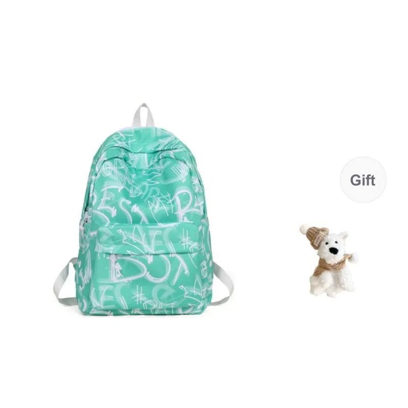 Yalu Nylon Backpack Unisex Black/Red/Green/Blue-22