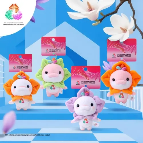 FANSEN 2025 15th National Games Талисман Радость Океанический Кукла Рюкзак Украшение Кукла Плюшевый Подвеска