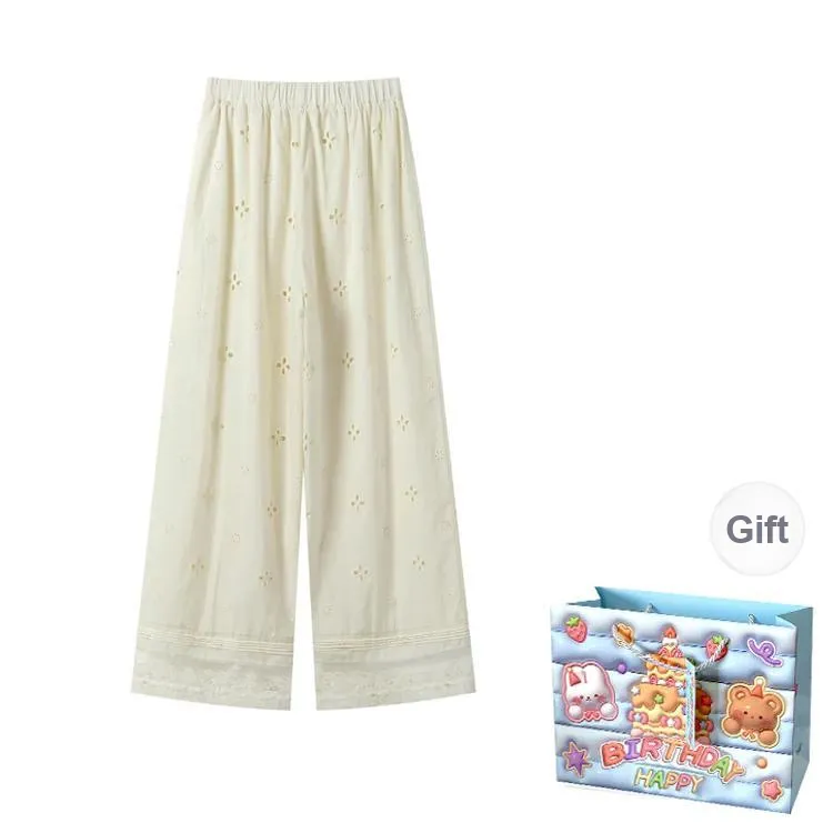 REMOULD Casual Pants Women's Hooked Flower Pants Shopping Bag-1