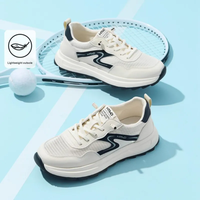 Hotwind Jogging Shoes Height Increasing Abrasion Resistant Slip Resistant Low Top Casual Shoes Men's-2