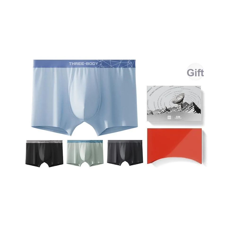 HLA x THREE BODY Underpants Men's Box 4 Pack