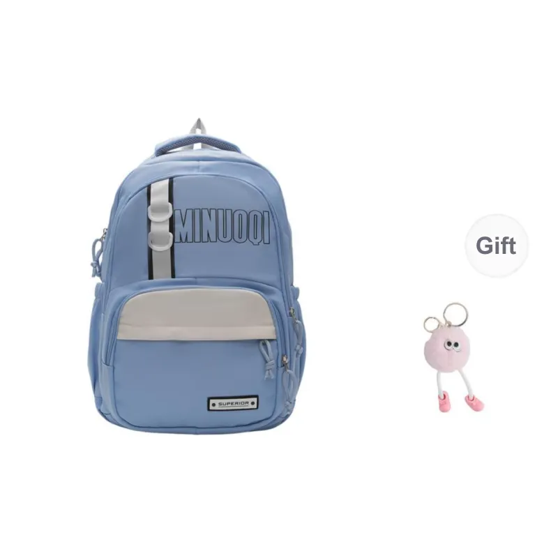 BRABOSTON Canvas Backpack Unisex Black/Brown/Blue/Purple/Pink-11