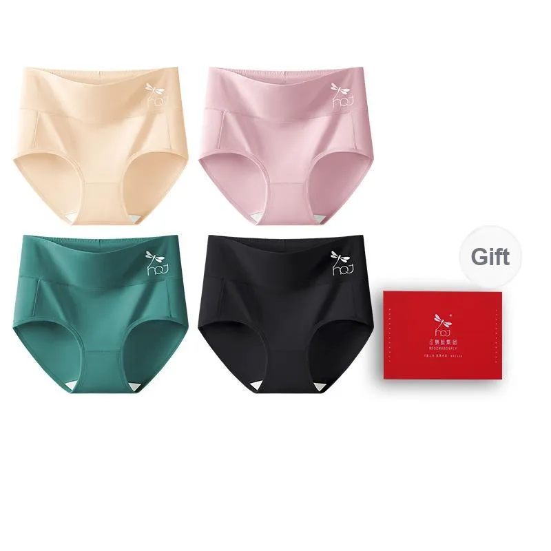 RED DRAGONFLY Cotton Panties Women's 4 Piece Gift Box Sets-9