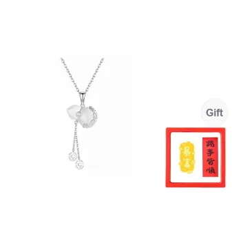 Chongqing Gold Store Chalcedony Necklaces Unisex