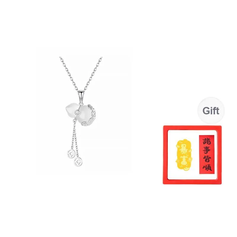 Chongqing Gold Store Chalcedony Necklaces Unisex-0